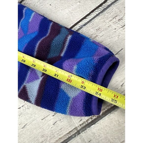 Patagonia Women's Sz XL Synchilla Snap T Guatemalan Tango Bear: Purple Fleece - Picture 8 of 10